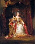 George Hayter Coronation portrait of Queen Victoria oil painting